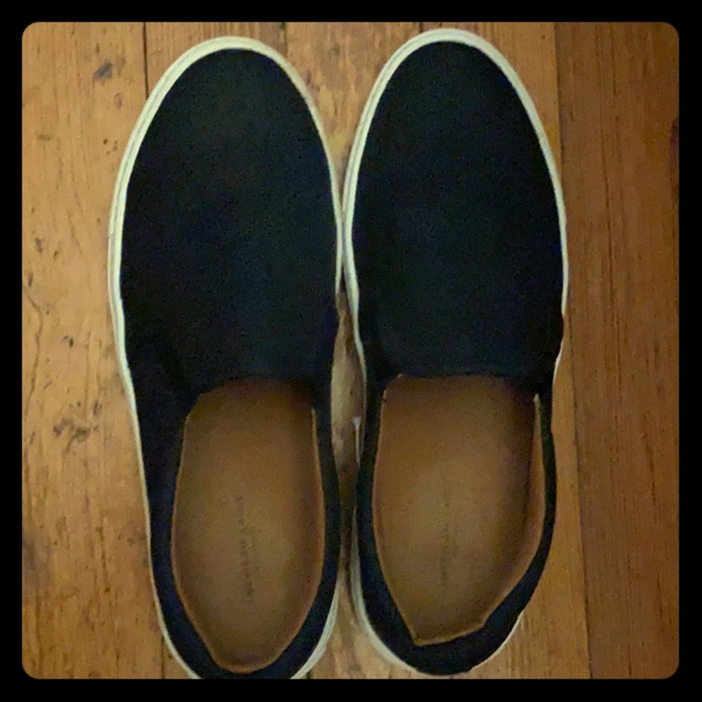 black slip on sneakers